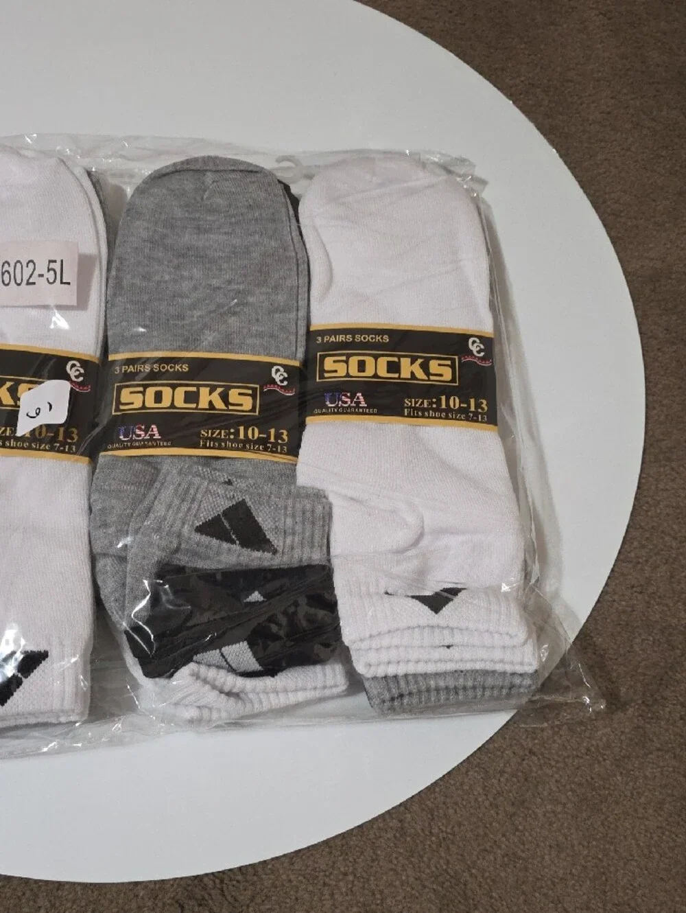 Men's 12-Pack Athletic  Crew White, Gray, Black